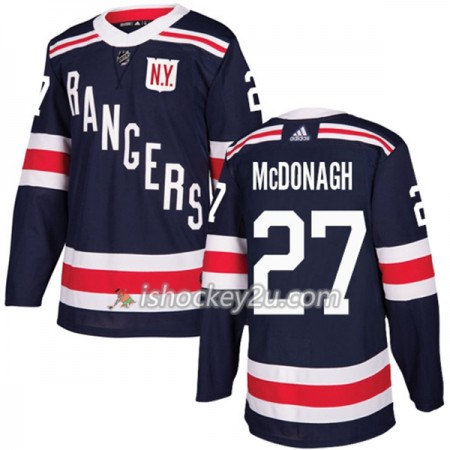 Mænd NHL New York Rangers Trøje Ryan McDonagh 27 Adidas 2017-2018 mørkeblå 2018 Winter Classic Authentic